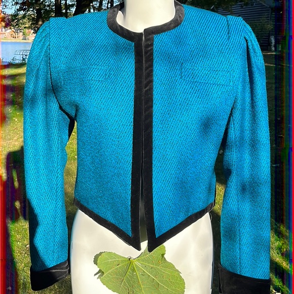 Carlisle vintage wool cropped jacket 8 - Picture 1 of 8